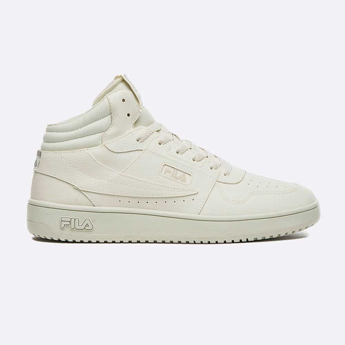 Tênis Fila Acd Classic Mid Feminino Branco E Prata