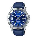 Reloj Casio Mtp-vd01l Hombre Cuero Calendario 100% Original 