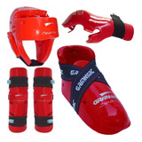 Combo Junior Cabezal + Guantes + Zapatos + Tibial Taekwondo