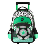 Mochila Footy 18  C/carrito, Pelota Champion Luz Led, 12928 