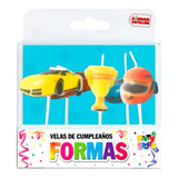 Velas Formas Set Carrera De Autos X 5 Piezas - Ciudad Cotill