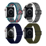 4 Correas De Nailon Para Apple Watch Series Ultra 8 7 Se 40