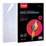 200 Fls Papel Fotográfico Adesivo 90g A4 Glossy Jojo Premium