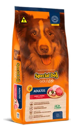 Ração Special Dog Cães Adultos Gold Life Carne E Frango 15kg