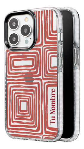 Funda Para iPhone Mujer Abstracto Personalizada Tu Nombre