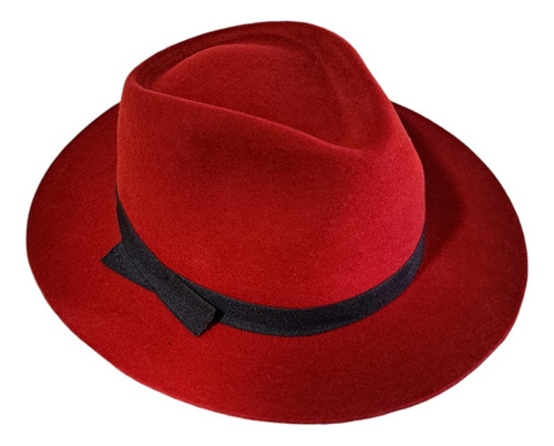 Sombrero Paño, Copa Punta.   Rojo 