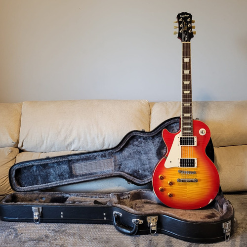 Guitarra EpiPhone Les Paul Canhota/ Hardcase Caps Gibson 