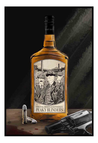 Cuadro Poster Premium 33x48cm Peaky Blinders Whiskey