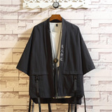 Hombre Chaori Cárdigan Kimono Samurai Ropa Japonesa