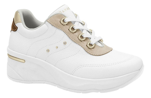 Tênis Ramarim Sneaker Sola Alta Amarrar Casual Leve Feminino