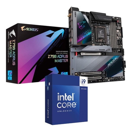 Kit Intel 14ª Geração I9 14900k + Gigabyte Z790 Aorus Master