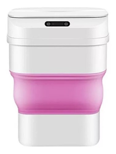 Papelero Baño Automático Inteligente Sensor De Proximidad D Color Rosa