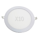 Combo X10 Plafon Embutible Frio Calido 18w 1080 Lumen