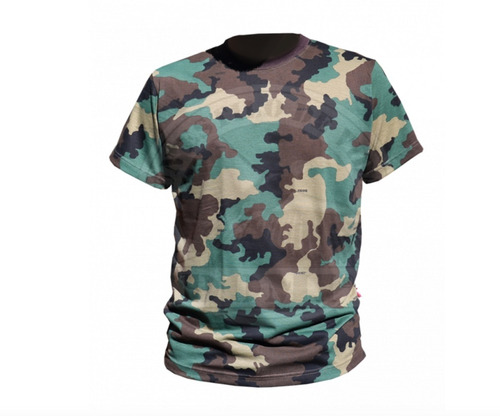 Remera Camuflada Manga Corta Domi Multicam Caza Camping