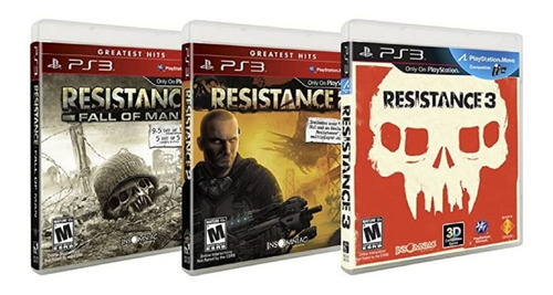 Resistance Ps3 Físico Sellado Nuevos Pack 3 Juegos Colección