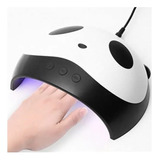 Lampara De Uñas Panda 12 Focos Led Uv 36w Color Blanco