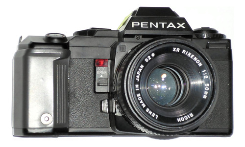 Cámara Pentax A-3000 Analoga Reflex +lente Ricoh F:2.0/50mm 
