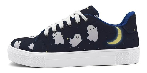 Tenis Fantasmitas Halloween Disfraz Agujeta