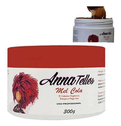 Creme Pentear Anna Teles 300g Cabelo Crespo Natural Orgânico