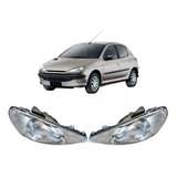 Juego Optica Peugeot 206 Simple 99 00 01 02 03 04 Rayada