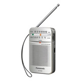 Panasonic Rf-p50d Pocket Am/fm Radio Silver Potatil Plata