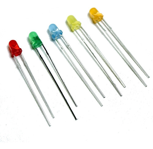 Pack X10 Led 3mm Difuso Todos Los Colores Ubot