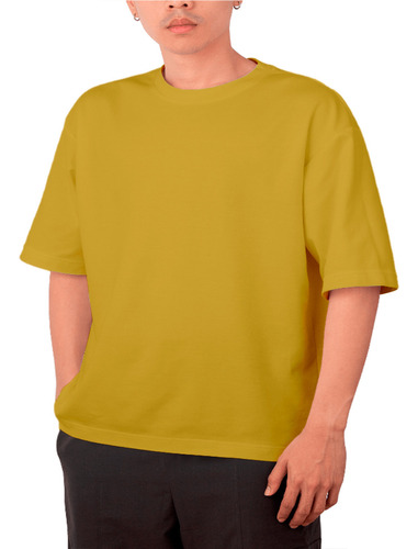 Camiseta Minimalista Lisa Swag Clássica Larga Moda Gringa