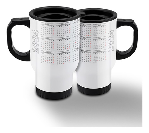 Vaso Térmico - Mug Personalizado 500cc. Calendario 2024