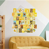 Kit De Collage De Pared Amarillo Aesthetic Pictures 50 Set, 