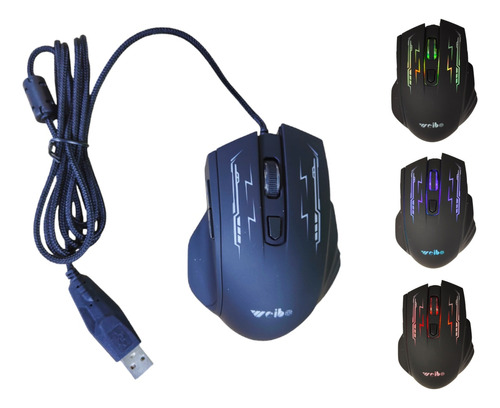 Mouse Gamer Pro 8 X8 Optico Usb 3200 Dpi Retroiluminado Rgb