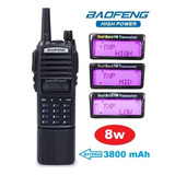 8w Radio Baofeng Uv-82 Hp Con Pila 3800 Mah Máxima Potencia