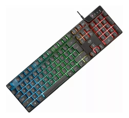 Teclado Gamer Trust Azor Gxt 835 Qwerty Inglés Negro Rgb