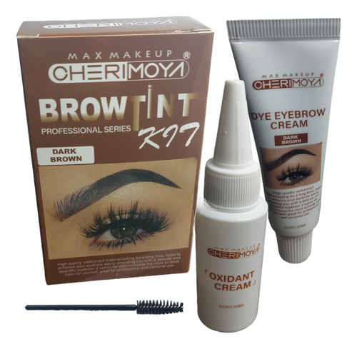 Tinte Para Cejas Con Activador, 20 Ml Cada Uno, Dark Brown