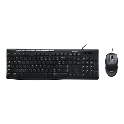 Kit de teclado y mouse Logitech MK200 Inglés de color negro | Envío gratis