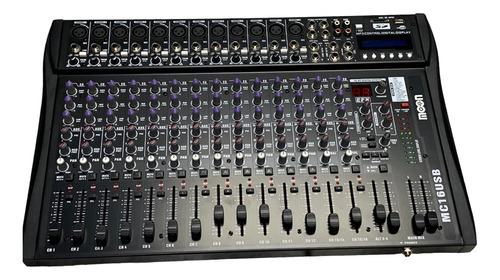 Consola De Sonido Moon Mc16 Usb 16 Canales Mixer Estudio Fx