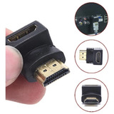 1x Adapatdor Hdmi 90° Conector Machoxfemea