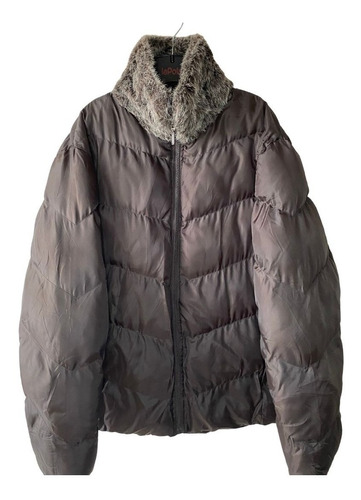 Parka Larga Mujer Marrón Identic Talla L