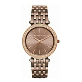 Michael Kors Mk3416 Classic Analog Watch With Crystals On
