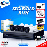 Cctv Kit Profesional Dahua Xvr 4ch + 4 Cam 1080p Ctsrovicl