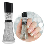 Esmalte Nati Glitter Chuva De Prata