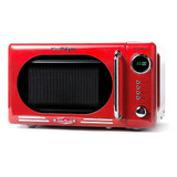 Microondas Estilo Retro; 700 W, Nostalgia; Rojo