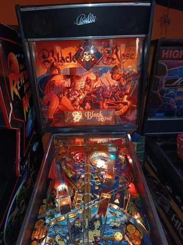 Pinball Flipper Black Rose Excelente Funcionando Todo