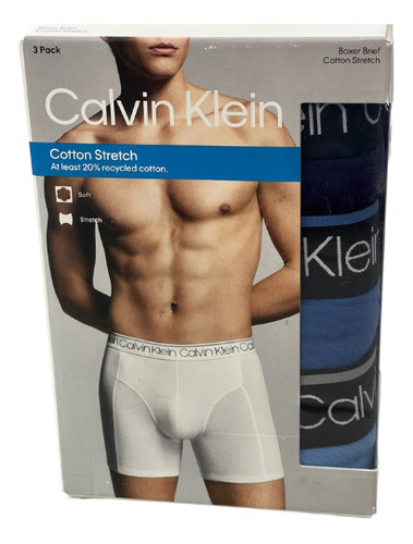 Bóxer Calvin Klein Pack 3 Piezas Calzones 100% Originales