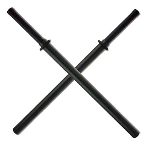 Juego De 2 Espadas De Espuma Acolchada Negra Bokken Espada D