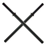 Juego De 2 Espadas De Espuma Acolchada Negra Bokken Espada D