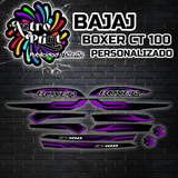 Kit De Calcomanias Bajaj Boxer Ct100 Personalizadas