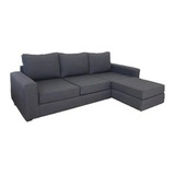 Sillon Esquinero 3 Cuerpos Chenille Con Camastro Sofa L Cu