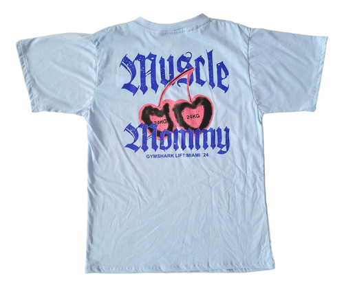 Playera Oversize Gym Shark Deportiva Muscle Mommy Fit Casual