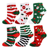 Muyier Christmas Fuzzy Socks Calcetas For Dulces Regalo