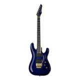 Guitarra Eléctrica Harley Benton S-620 De Tilo Translucent Blue Brillante Con Diapasón De Palo De Rosa